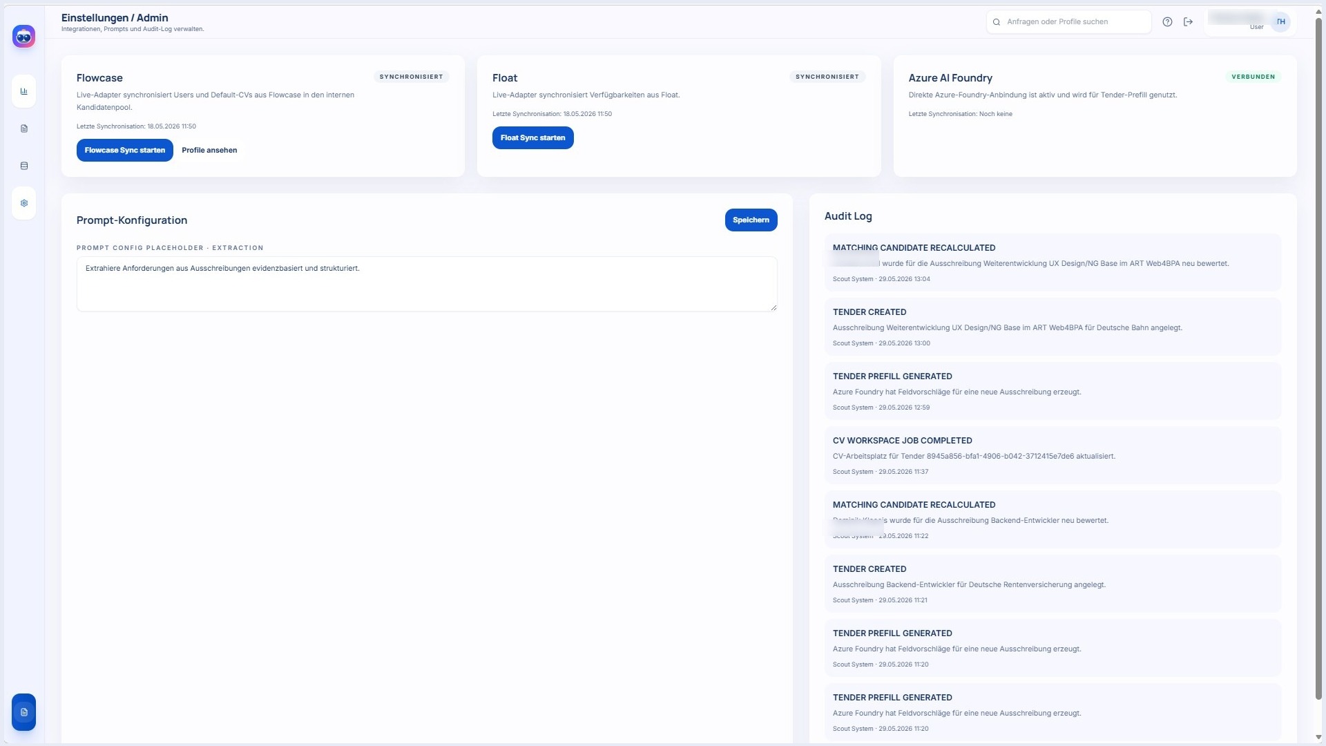 KI Profil-Matching Admin